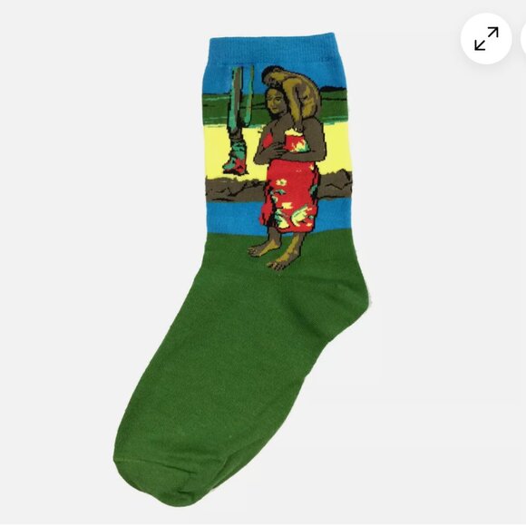 Famous Painting Graphic Novelty Socks lot of 7 - Picture 6 of 7